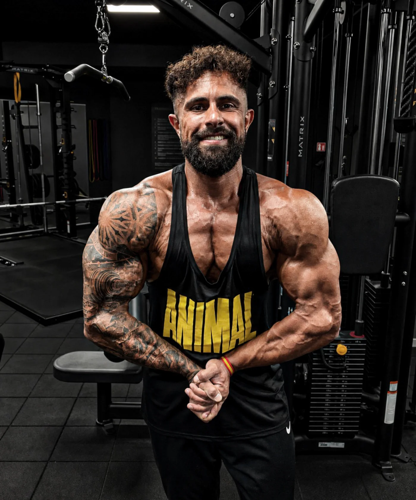 Rehman Akhtar, Personal Trainer und Wettkampfathlet, im Studio